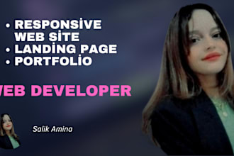 do responsive web site,landing page and portfolio