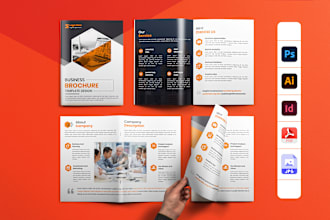 design digital brochure, annual report, company profile, proposal, lead magnet