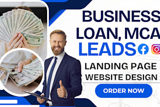 business loan leads mca leads business loan landing page mca website loan leads