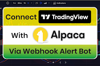 create a tradingview webhook alert bot for alpaca