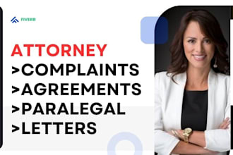 draft lawyer contracts, legal agreements, terms and conditions or privacy policy