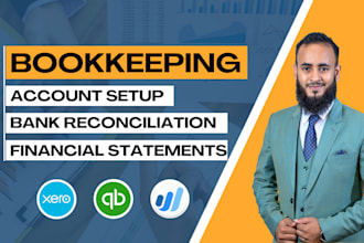 do bookkeeping bank reconciliation set up in quickbooks online xero and wave