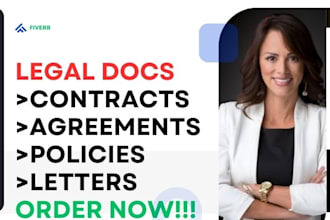 do legal writing for contracts, agreements, terms and conditions, privacy policy