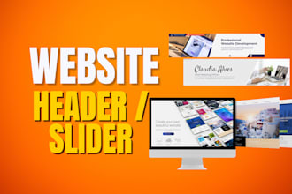 design modern website sliders, headers and banner ads for your brand