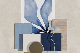 craft professional interior design mood boards