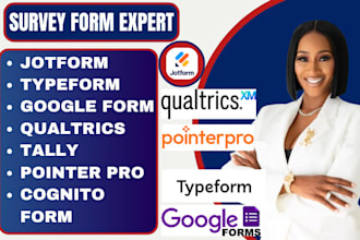 be your survey form expert on jotform pointerpro qualtrics VA for jotform