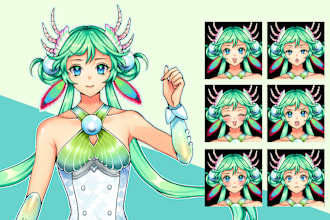 draw rpg maker character and their facesets in my style