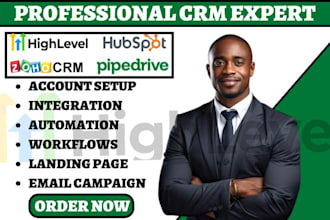 setup gohighlevel zoho crm pipedrive copper crm flodesk hubspot