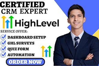 setup gohighlevel dashboard ghl surveys quiz form conditional logic automation