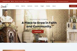 design church website spiritual booking website ministry website live streaming