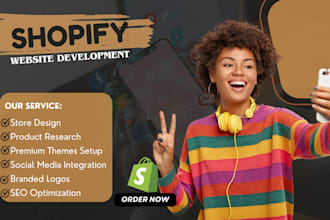 build shopify dropshipping store, shopify store design, shopify webiste redesign