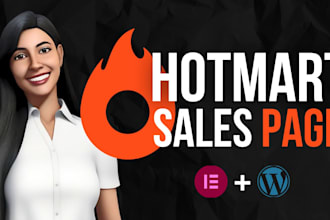 professional sales page for hotmart