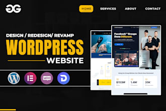 develop, design, redesign or revamp wordpress website with a blog
