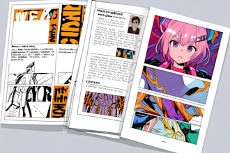 draw fan art character and comic in manga style