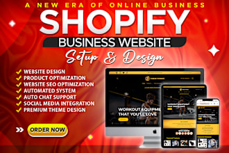 do shopify store design, create shopify dropshipping store or shopify website