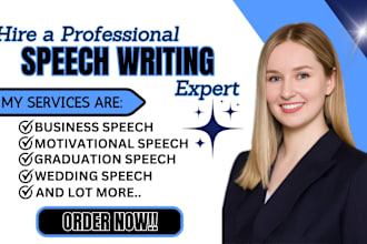 write a powerful persuasive farewell speech, wedding vows, graduation speech