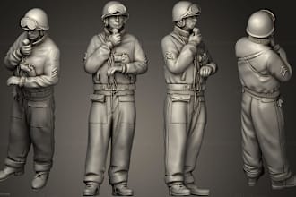 sculpt 3d characters 3d action figures 3d game art 3d props 3d bust