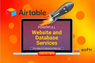 design softr airtable client portal, softr airtable database,backend automation