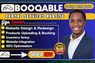 build an automative booqable rental website for car, vehicle rentals businesses