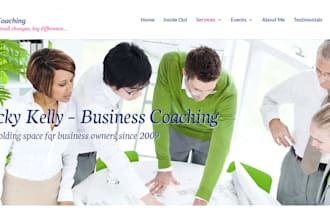 design responsive life coaching landing page consulting website coaching website