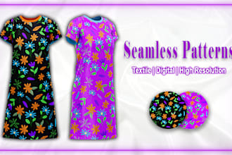 design seamless pattern textile prints pattern design