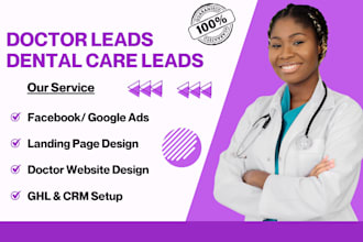 generate doctor leads dental care leads healthcare lead chiropractic ghl website
