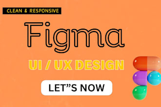 do figma design for figma website, figma design website, website mockup design