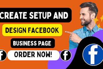 create setup and design facebook business page