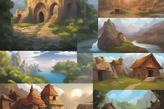 do background illustration and environment concept art