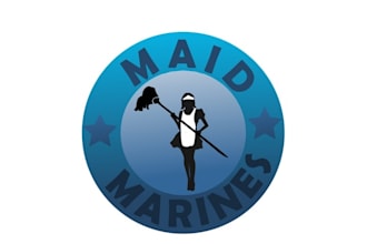 design inventive unique maid marines logo