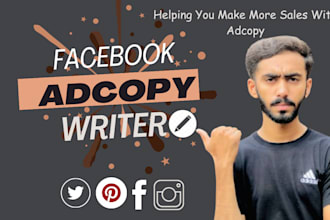 do high converting facebook adcopy writing and product description foryou