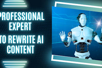 expertly review, rewrite, and proofread ai generated articles and blogs