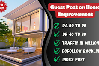 do high da guest posts on home improvement, home maintenance, furniture blogs