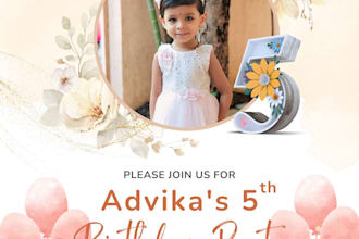 design a birthday invitation cards