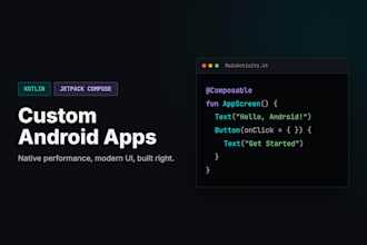build custom android app using kotlin and jetpack compose