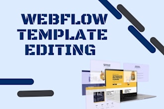 do design, redesign webflow website, edit templates