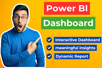 create interactive power bi dashboards and data analysis