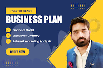 write investor ready business plan with financial plan