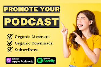 advertise your podcasts and help increase the audience