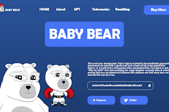 do crypto website, meme website, token, pepe website with graphics