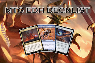 create a mtg commander decklst within your budget