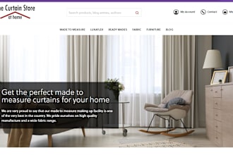 design fast selling home decor website curtains and blinds shopify website