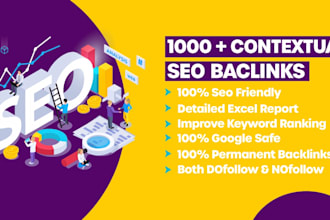generate 1000 high quality contextual SEO backlinks