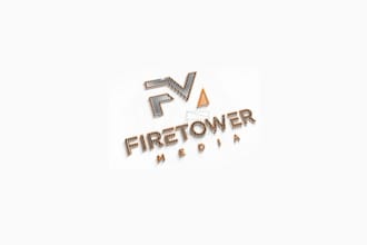 design evident durable fire tower media logo