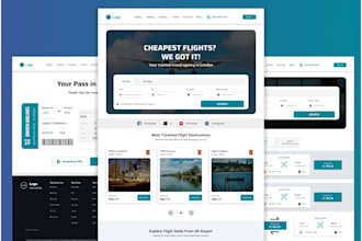 design modern and responsive website UI UX in figma