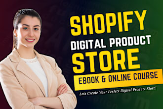 build digital product store, shopify ebook store, stan store, shopify website