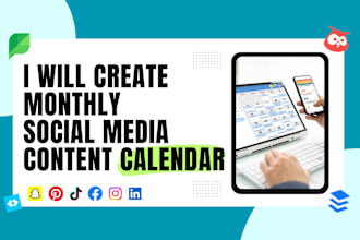 create social media content calendar