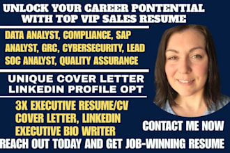 craft data analyst, cybersecurity, grc analyst, sap, lead, data science resume