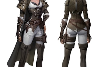 model unreal engine character, cinema 4d, 3ds max, autodesk maya game character