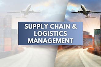 assist in supply chain, planning and logistics management